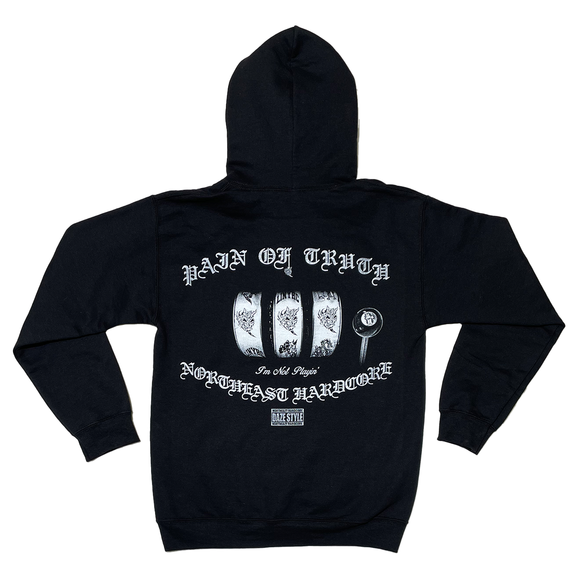 Pain of Truth -  LINYHC Black Hoodie T-Shirts, Sweatshirt | PureTeeCo.com (Image 3)