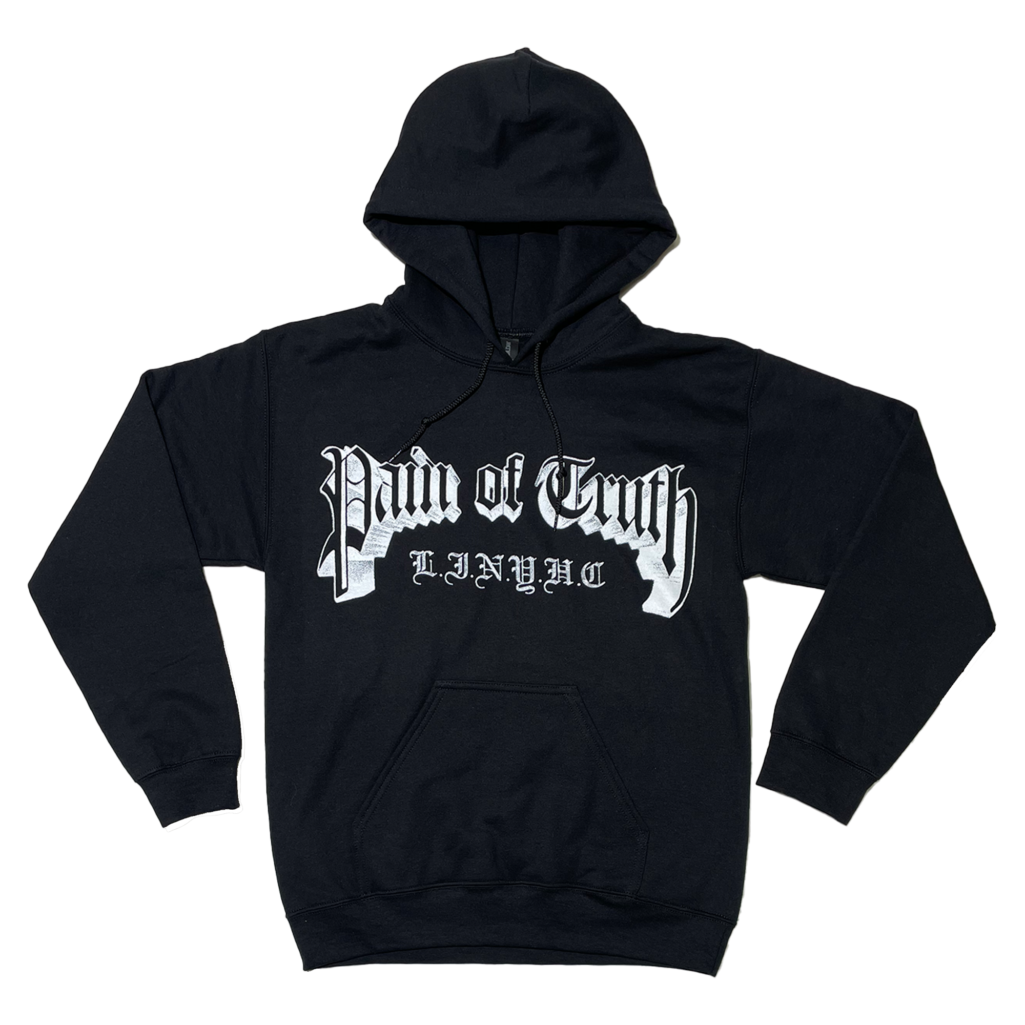 Pain of Truth -  LINYHC Black Hoodie T-Shirts, Sweatshirt | PureTeeCo.com (Image 2)