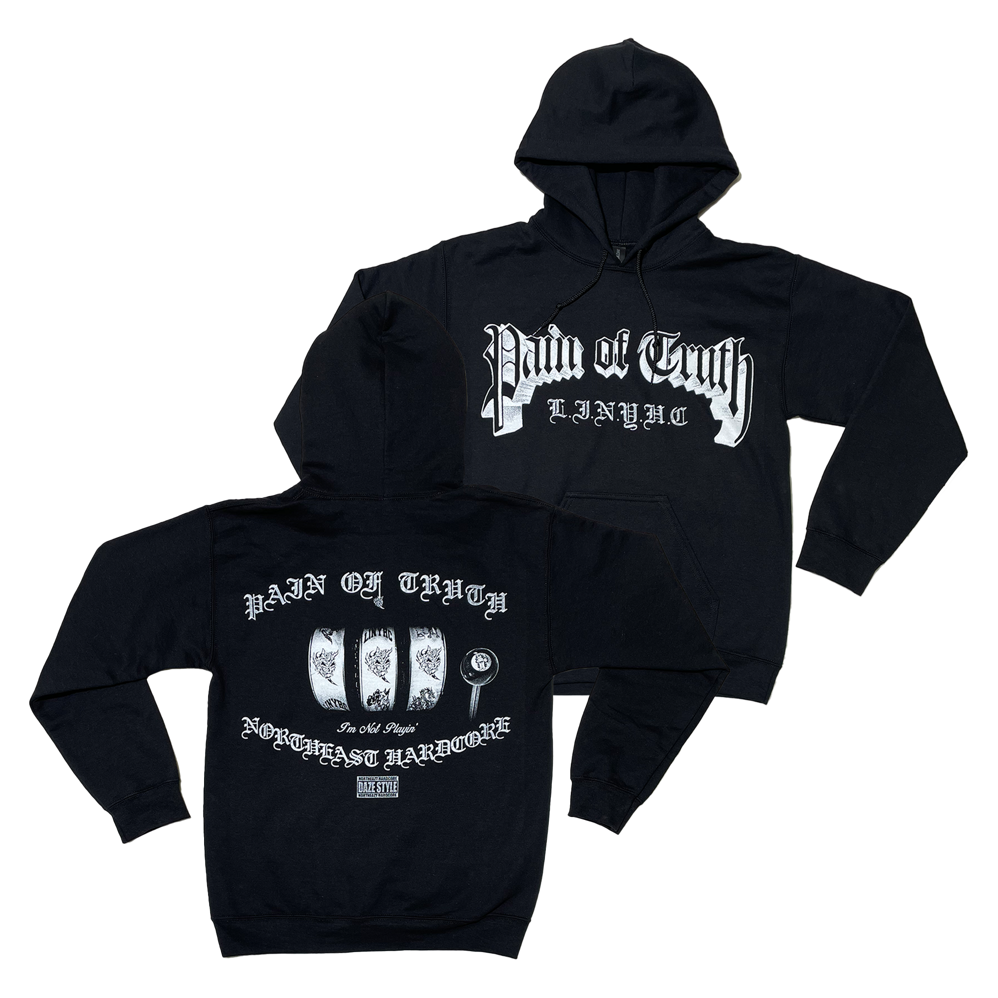 Pain of Truth -  LINYHC Black Hoodie T-Shirts, Sweatshirt | PureTeeCo.com (Image 1)