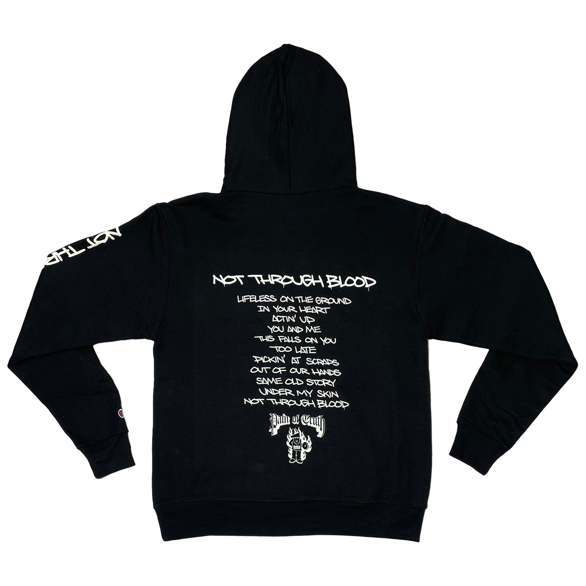 Pain of Truth - Graffiti Black Hoodie T-Shirts, Sweatshirt | PureTeeCo.com (Image 3)