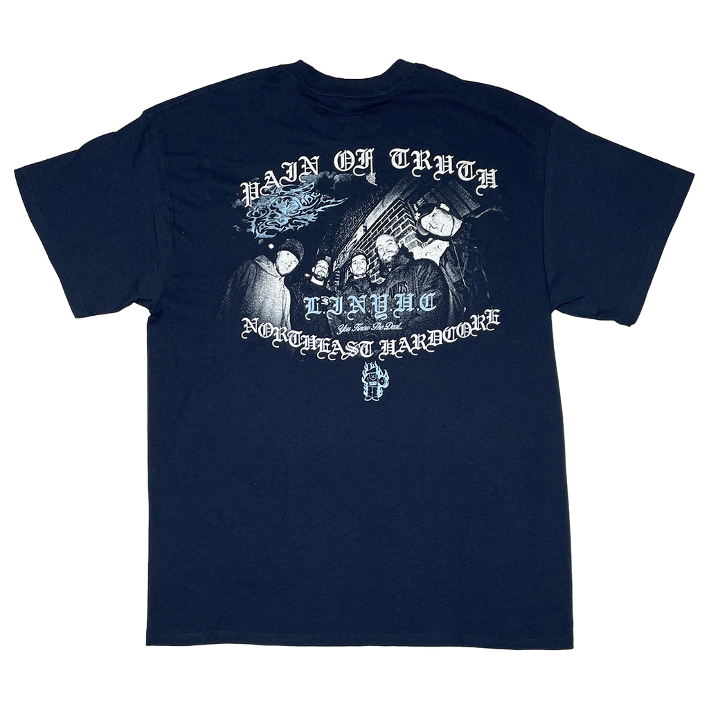Pain of Truth - Navy Blue Logo T-Shirt Hoodie, Sweatshirt | PureTeeCo.com (Image 3)