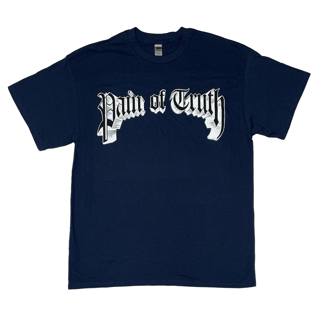 Pain of Truth - Navy Blue Logo T-Shirt Hoodie, Sweatshirt | PureTeeCo.com (Image 2)