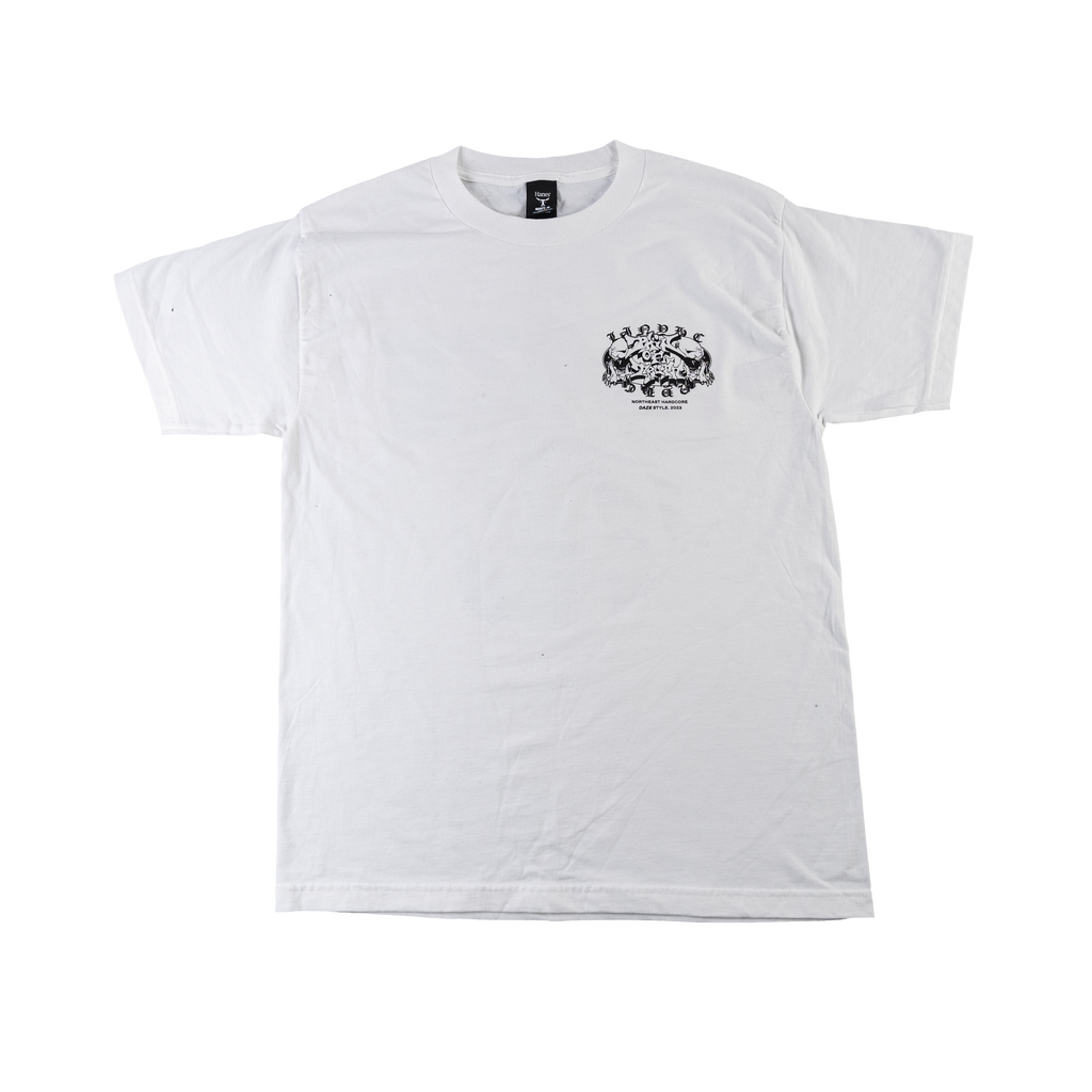 Pain Of Truth - LINYHC Middle Finger White T-Shirt Hoodie, Sweatshirt | PureTeeCo.com (Image 1)