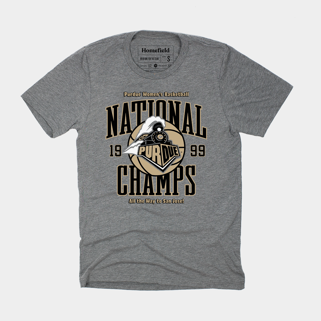 1999 Purdue Women‚Äôs Basketball National Champs Tee Hoodie, Sweatshirt | PureTeeCo.com