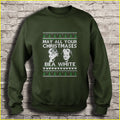 May all your Christmases Bea White Ugly Christmas Sweater
