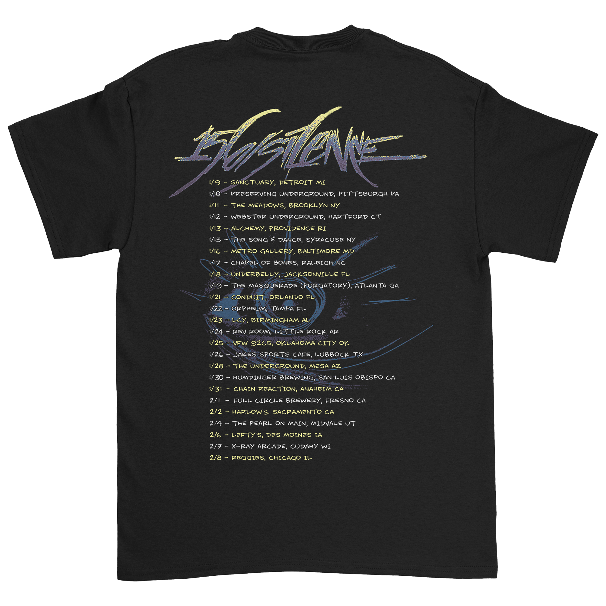 156/Silence - Tour T-Shirt Hoodie, Sweatshirt | PureTeeCo.com (Image 3)