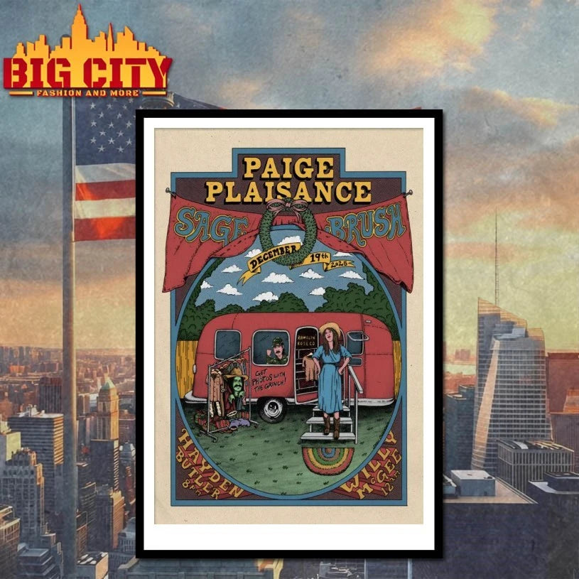 Paige Plaisance 12.19.2025 Sagebrush in Austin TX Poster shirt