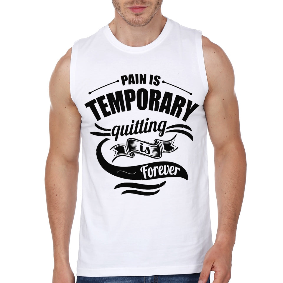 Pain White Gym Vest T-Shirts, Hoodie, Sweatshirt | PureTeeCo.com