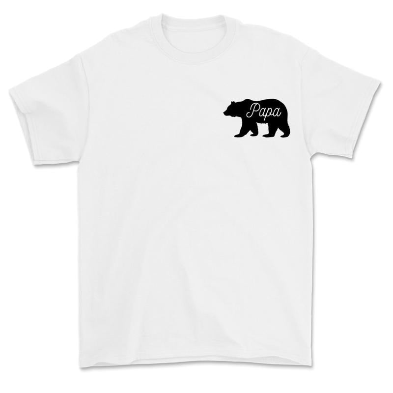 Papa Bear Funny T-shirts, Father Day T-shirt, Dad Gift, T-shirt For Men Hoodie, Sweatshirt | PureTeeCo.com