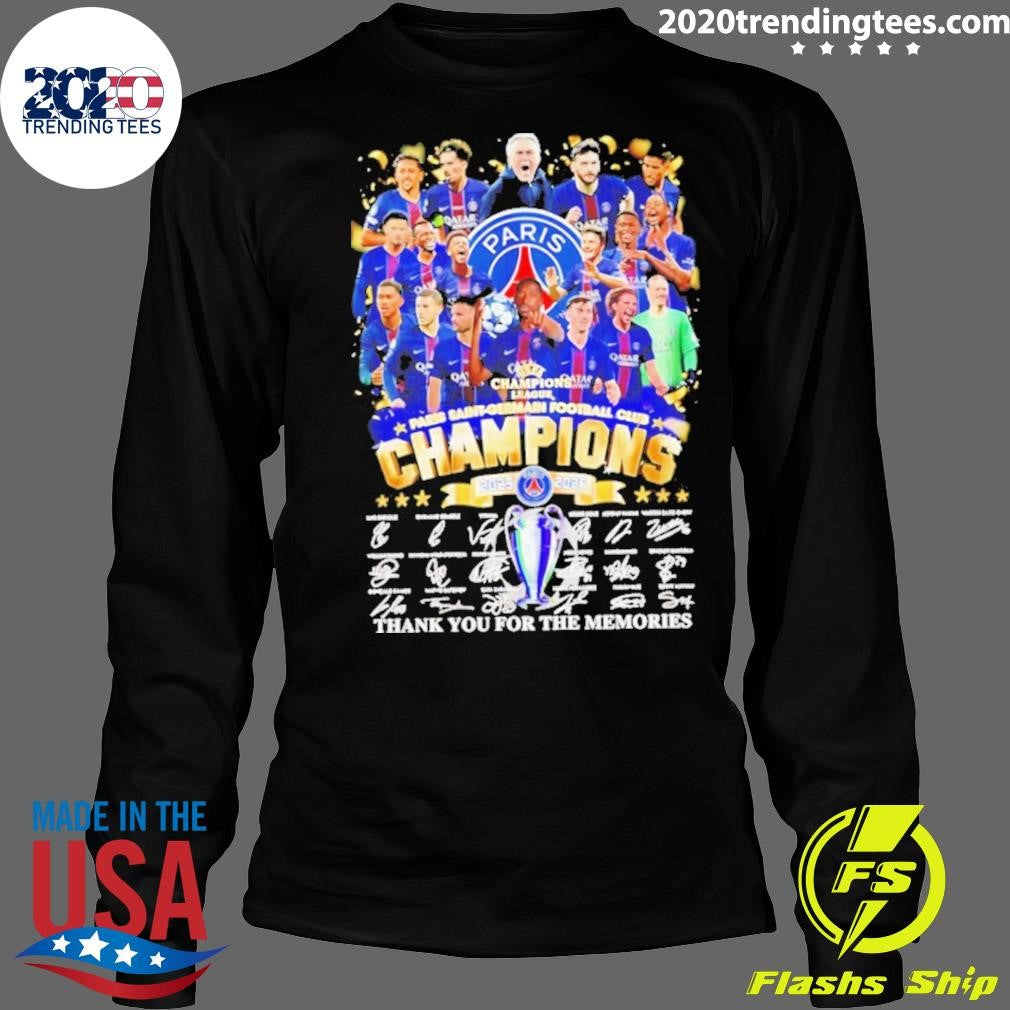 Paris Saint-germain 2025-2026 Champions League Final Thank You For The Memories Signatures Shirt