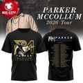 Parker McCollum 2026 Tour North America Schedule Two Sided Shirt