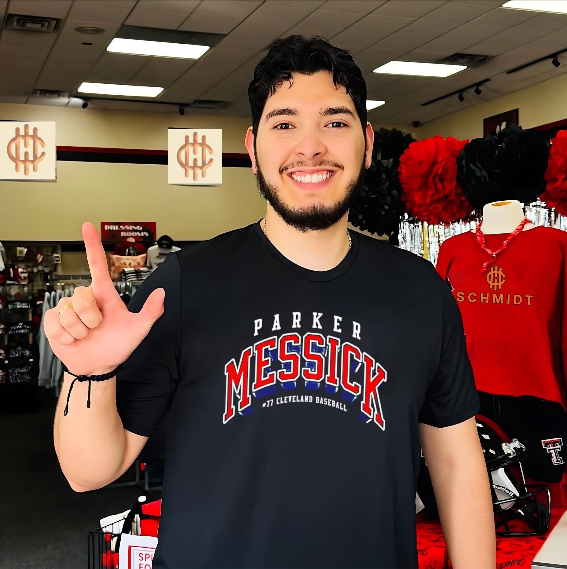 Parker Messick Cleveland Guardians Collegiate Arch shirt