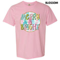 Pastel Merry & Bright Trees Comfort Colors T-Shirt 'NLB' Hoodie, Sweatshirt | PureTeeCo.com
