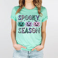 Pastel Spooky Season Tee Shirt Mint and Lavender Jack O Lantern Hoodie, Sweatshirt | PureTeeCo.com