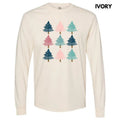 Pastel Tree Collage Long Sleeve Comfort Colors T-Shirt Hoodie, Sweatshirt | PureTeeCo.com