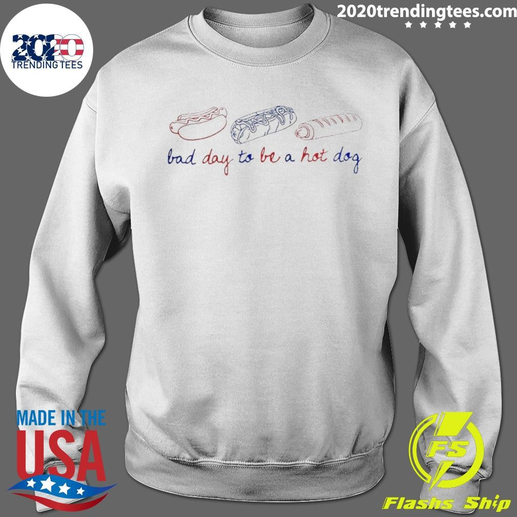 Patriotic American Flag Bad Day To Be A Hot Dog Shirt