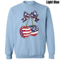 Patriotic Cherries Sweatshirt 'NLB' T-Shirts, Hoodie | PureTeeCo.com