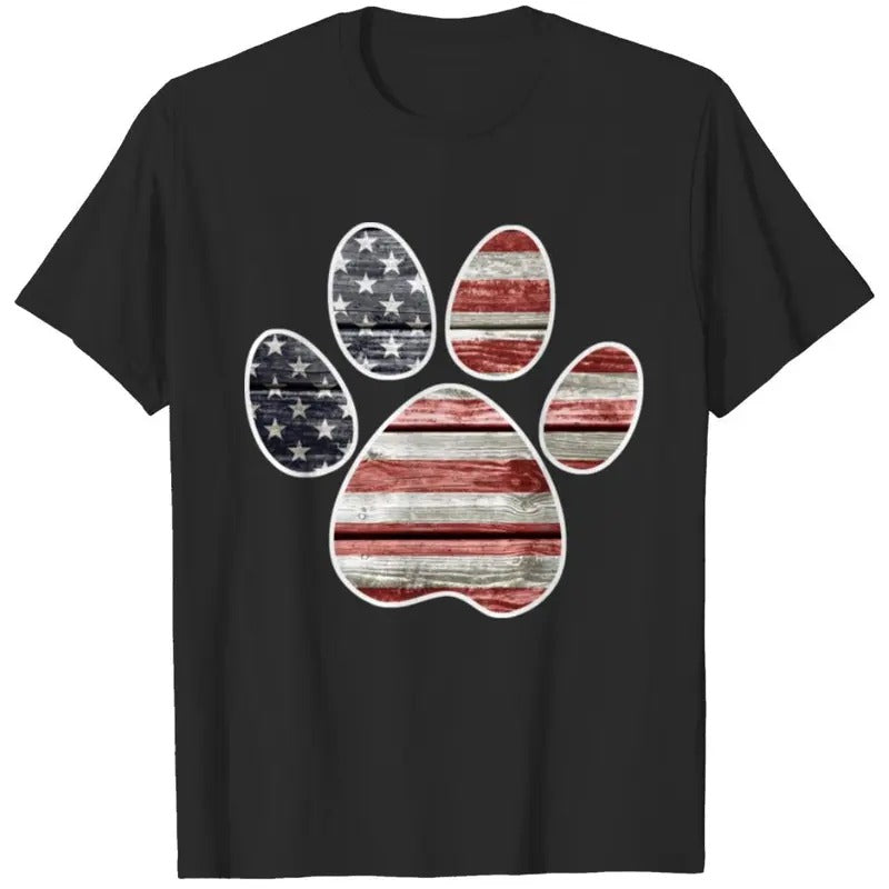 Patriotic Paw Print, American  T-shirt, sweater and Hoodie Sweatshirt | PureTeeCo.com