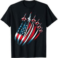 Patriotic USA Flag Fighter Jets Boys 4th of July T-Shirt Made in USA Hoodie, Sweatshirt | PureTeeCo.com