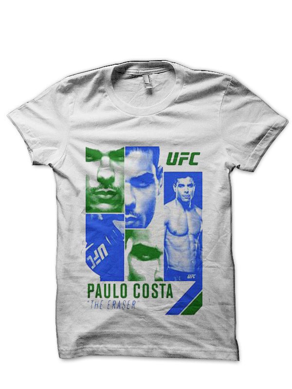 Paulo Costa White T-Shirt Hoodie, Sweatshirt | PureTeeCo.com