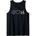 Peace Love Spin Heart Funny Spin Class Spinning Cycling Gym Tank Top Made in USA T-Shirts, Hoodie, Sweatshirt | PureTeeCo.com