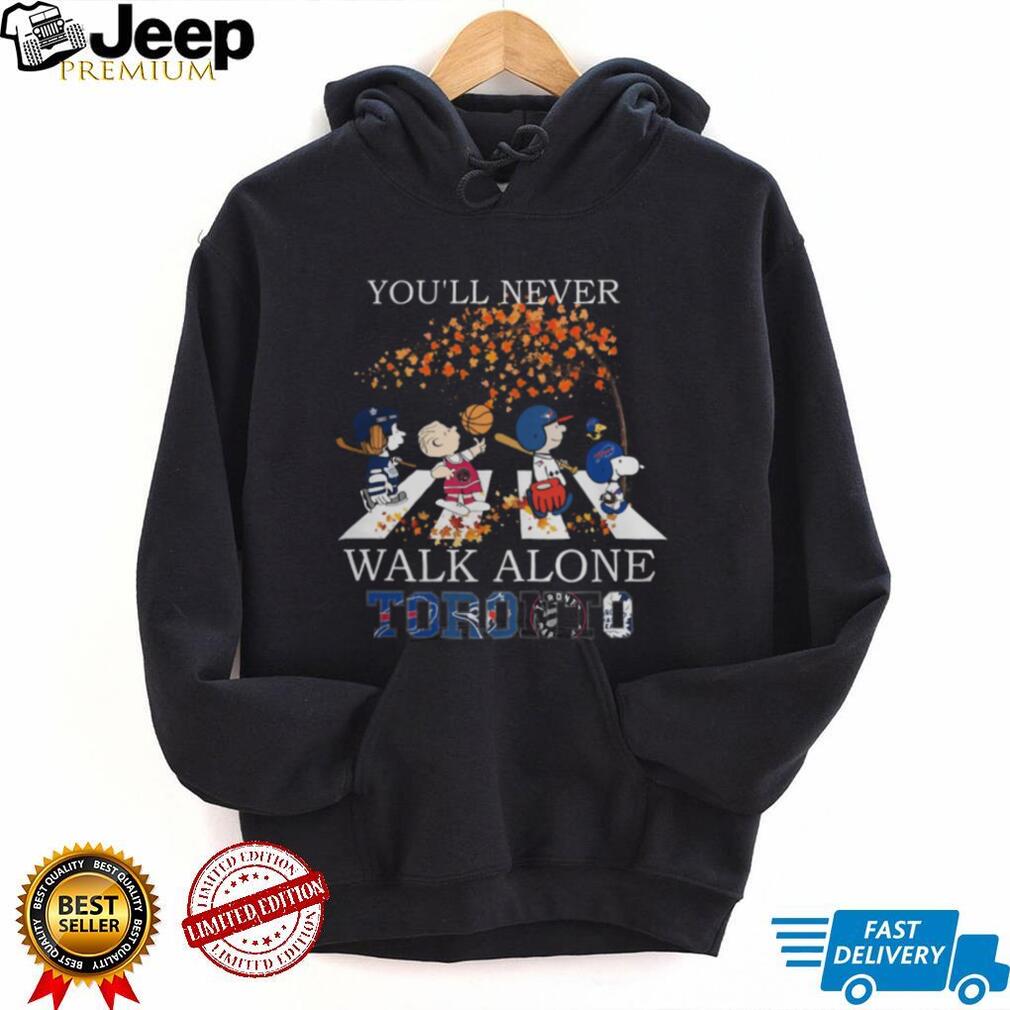 Peanuts Toronto Sport Teams You’Ll Never Walk Alone Fall T Shirt