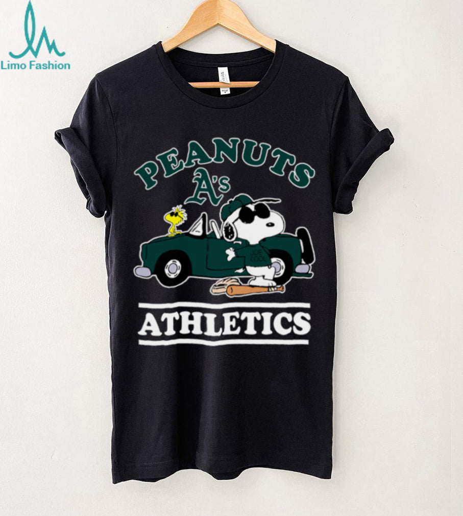 Peanuts X Athletics Baseball Car Joe Cool Cartoon Mlb T Shirt