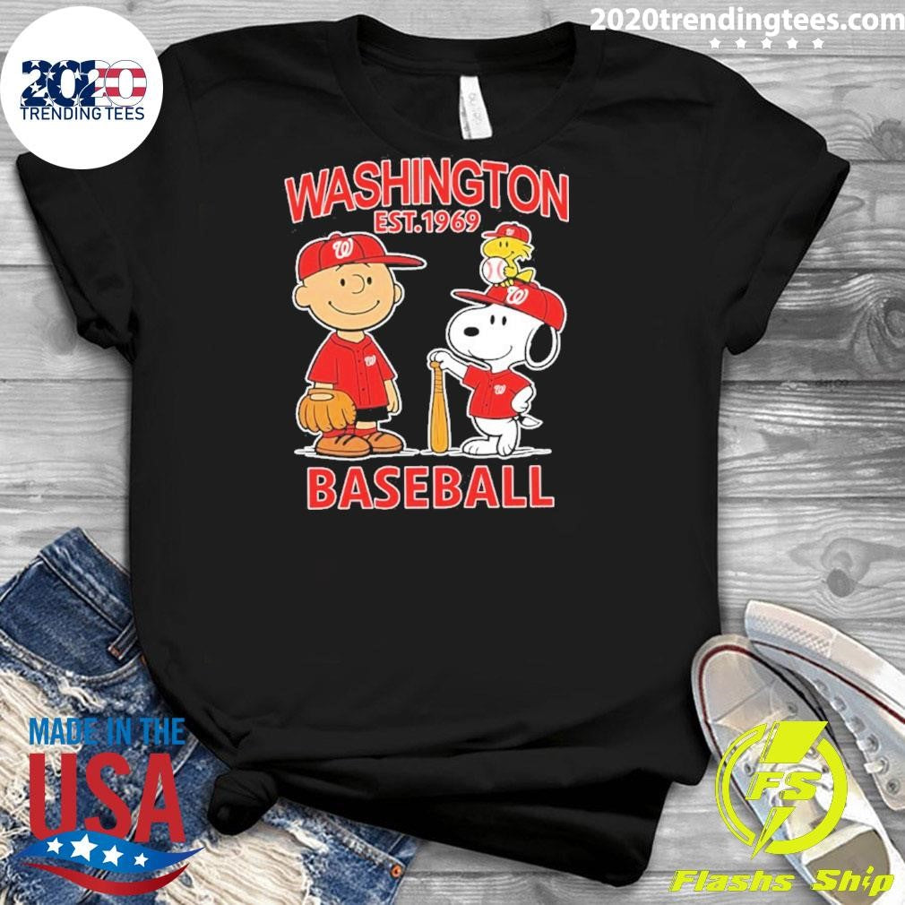 Peanuts X Washington National Baseball Est 1969 Shirt