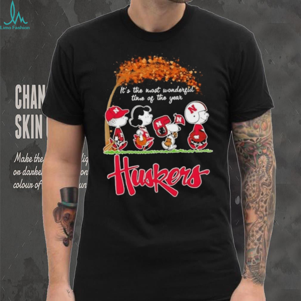 Peanuts x Nebraska Huskers Halloween 2026 It’s the Most Wonderful Time of the Year T Shirt
