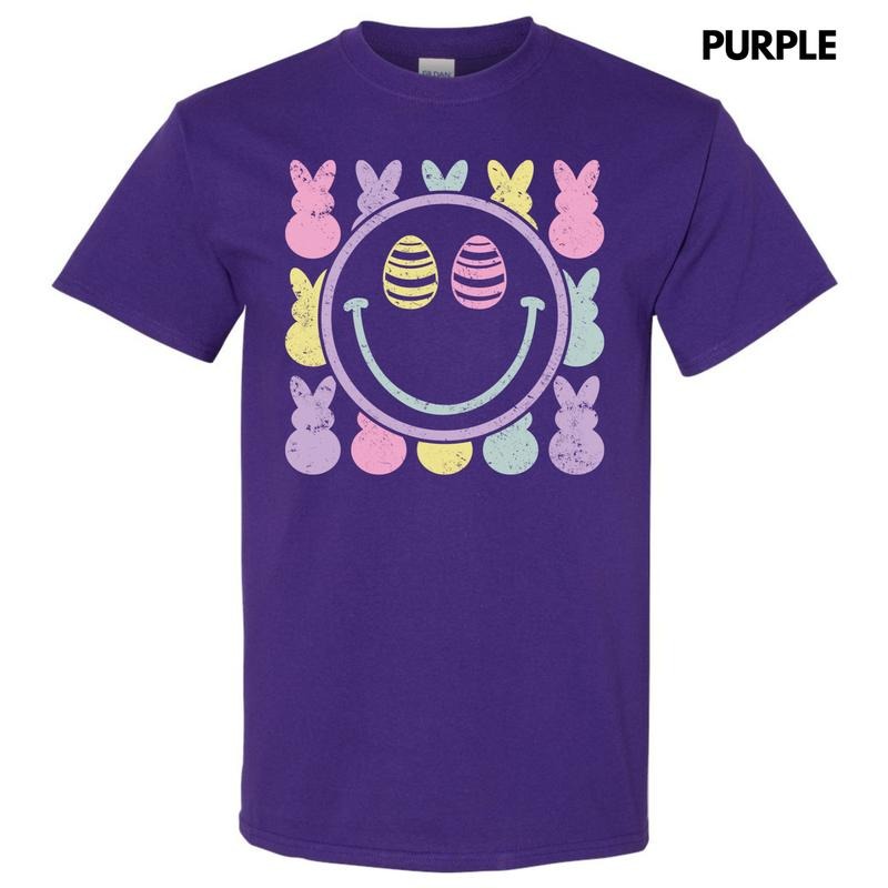 Peeps Happy Face Gildan Short Sleeve T-Shirt 'NLB' Hoodie, Sweatshirt | PureTeeCo.com