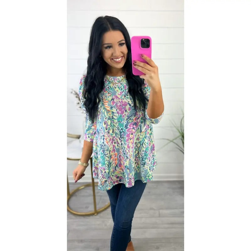 Penelope Paisley Tunic Top T-Shirts, Hoodie, Sweatshirt | PureTeeCo.com