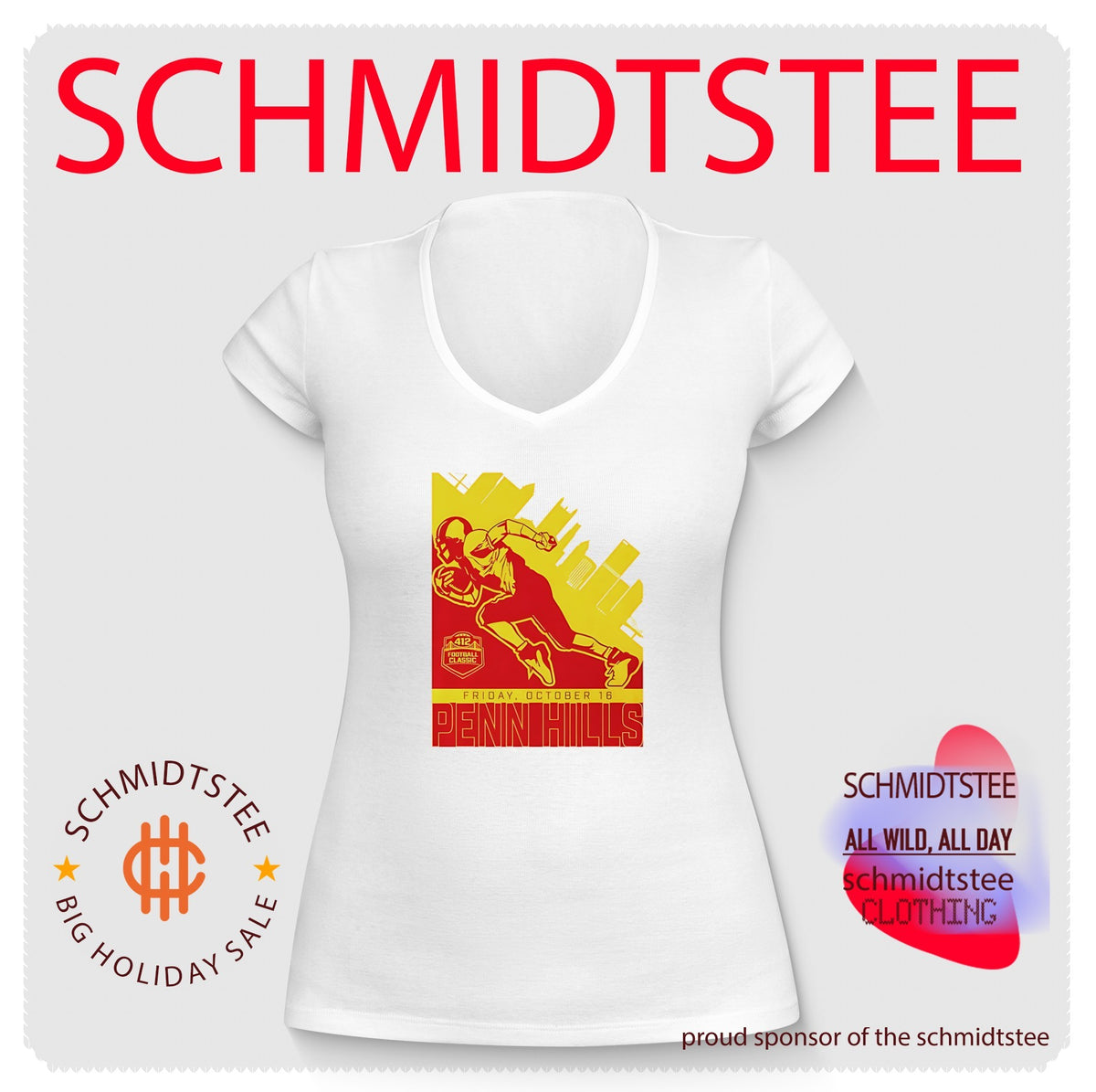 Penn Hills 412 Football Classic Friday October 16 2026 city skyline shirt