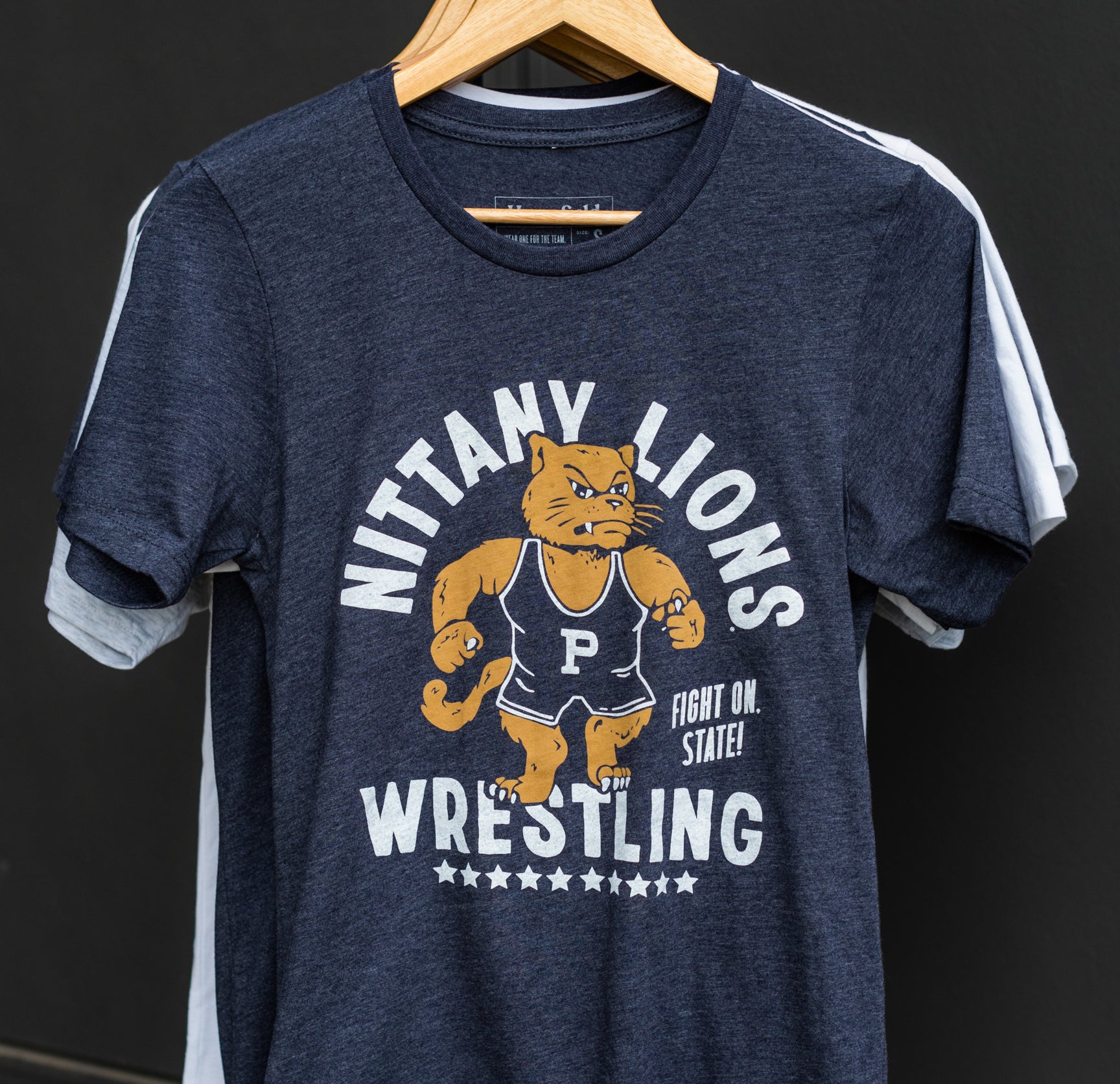 Nittany Lions Wrestling Tee Hoodie, Sweatshirt | PureTeeCo.com (Image 2)