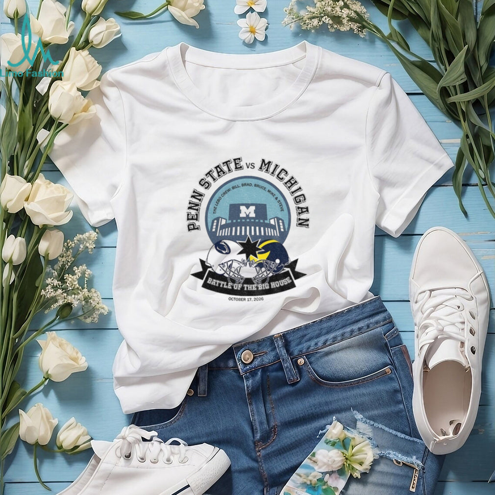 Penn State Vs Michigan Football Apparel Battle Of The Big House October 17 Shirt