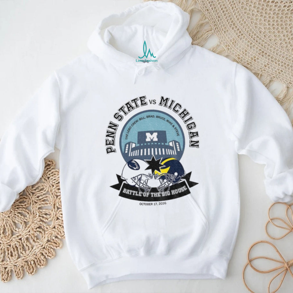 Penn State Vs Michigan Football Apparel Battle Of The Big House October 17 Shirt