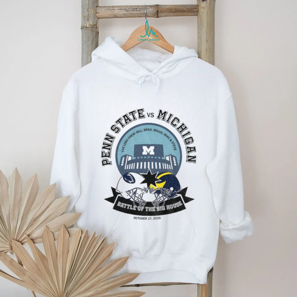 Penn State Vs Michigan Football Apparel Battle Of The Big House October 17 Shirt