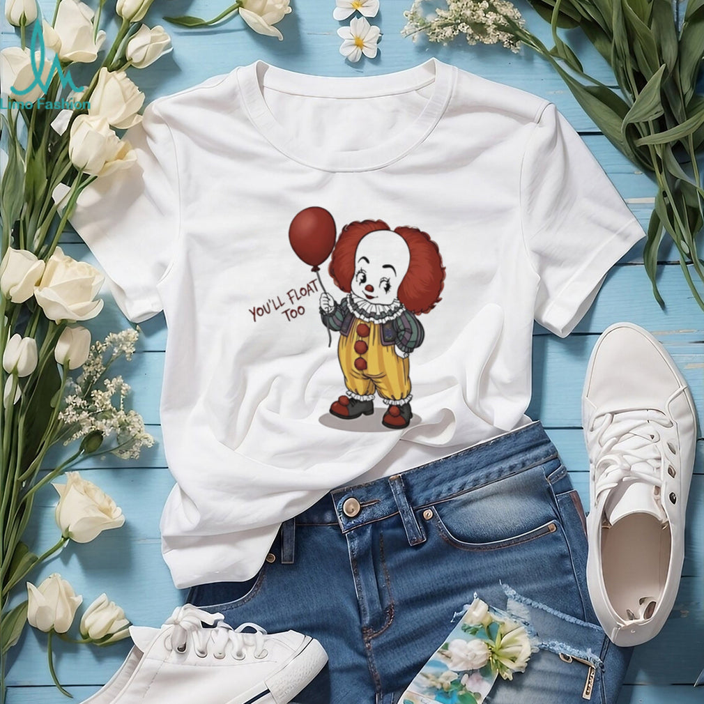 Pennywise you’ll float too Clown Halloween shirt