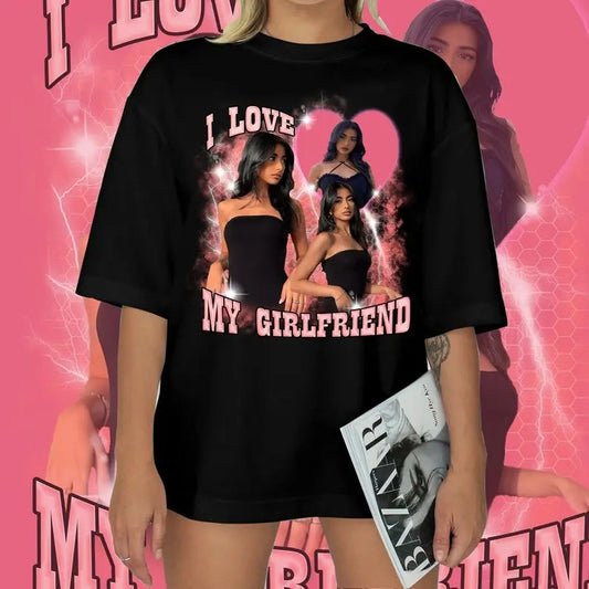 Personalized Customize Photo T-Shirt, I Love My Girlfriend Shirt, I Love My Boyfriend shirt, HL136style{n002}2