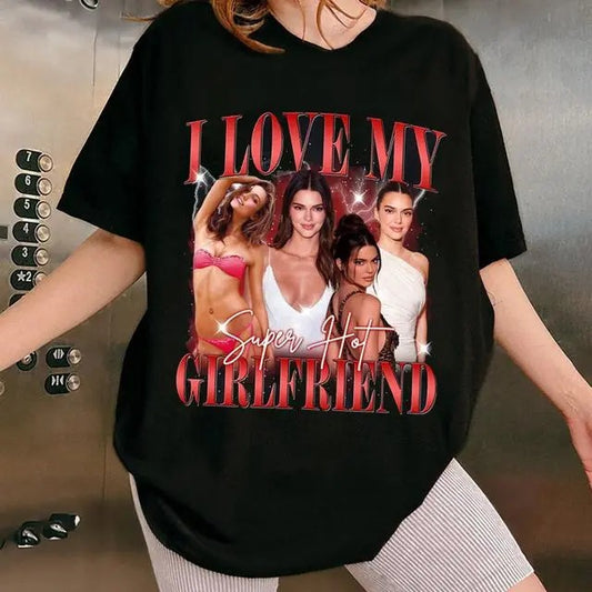 Personalized Customize Photo T-Shirt, I Love My Girlfriend Shirt, I Love My Boyfriend shirt, HL305