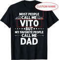 Personalized T-Shirt Gifts For Dad ,Gift Name Funny Father's Day Personalized Men Dad T-Shirt Menswear Top Underwear...