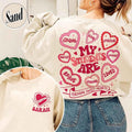Personalized Teacher Sweatshirt Valentines, My Students Are Valentines Sweatshirt, Valentine Teacher Sweatshirt,...
