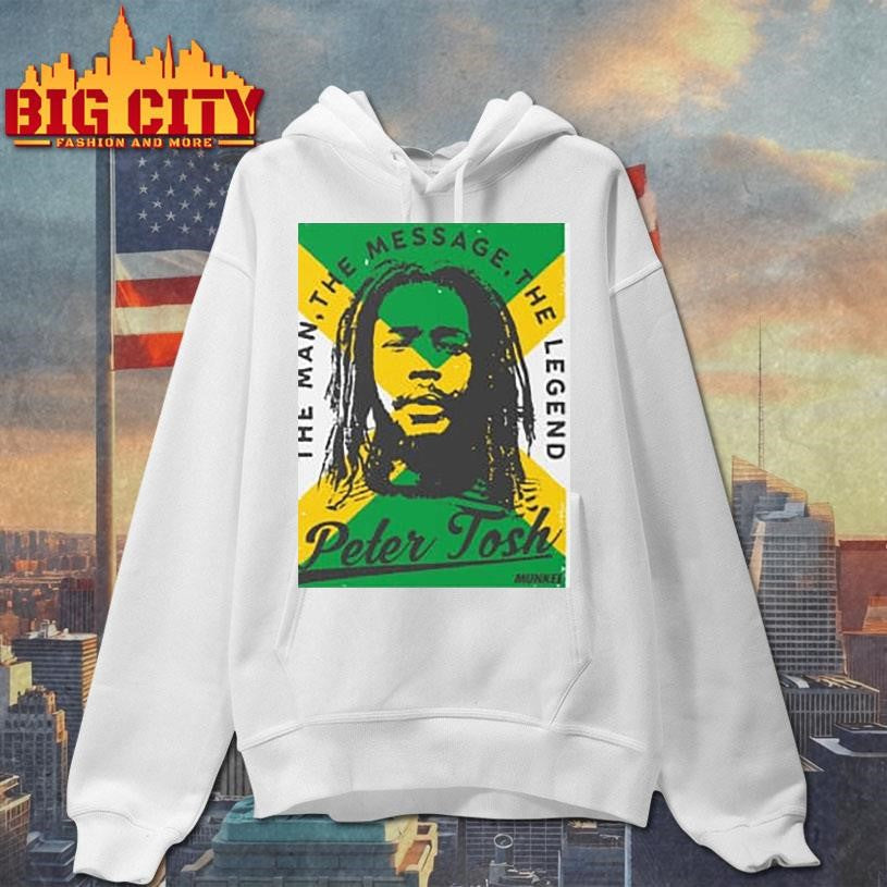 Peter Reggae Tosh The Man The Message The Legend Classic T Shirt Bunny Wailer Shirt