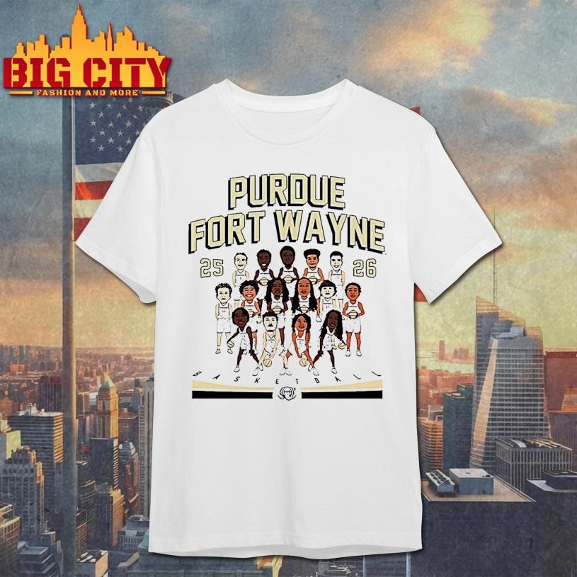 Pfw Mens Basketball Ncaa Team Caricature 25 26 Shirt