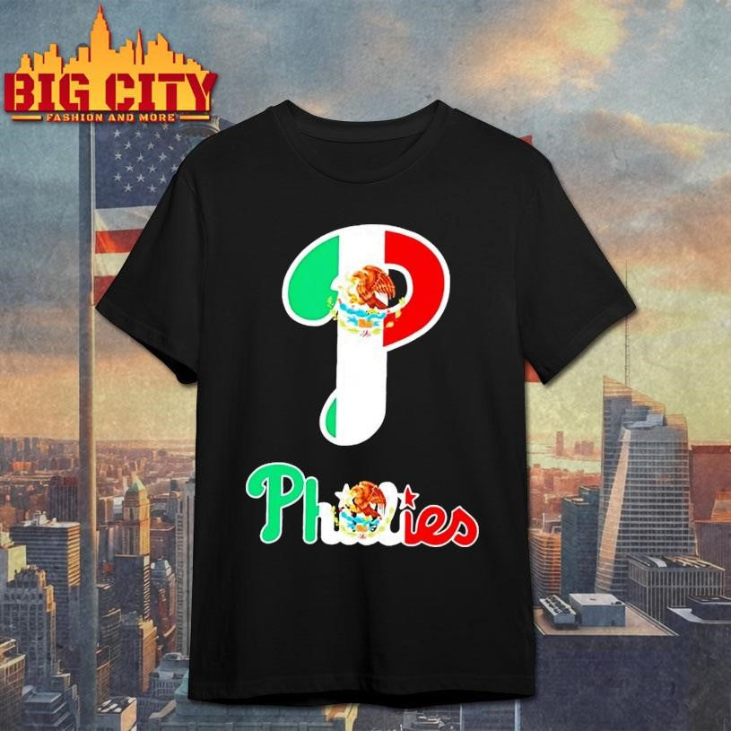 Philadelphia Phillies Baseball X Mexican Flag Shirt