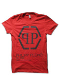 Philipp Plein Red T-Shirt Hoodie, Sweatshirt | PureTeeCo.com