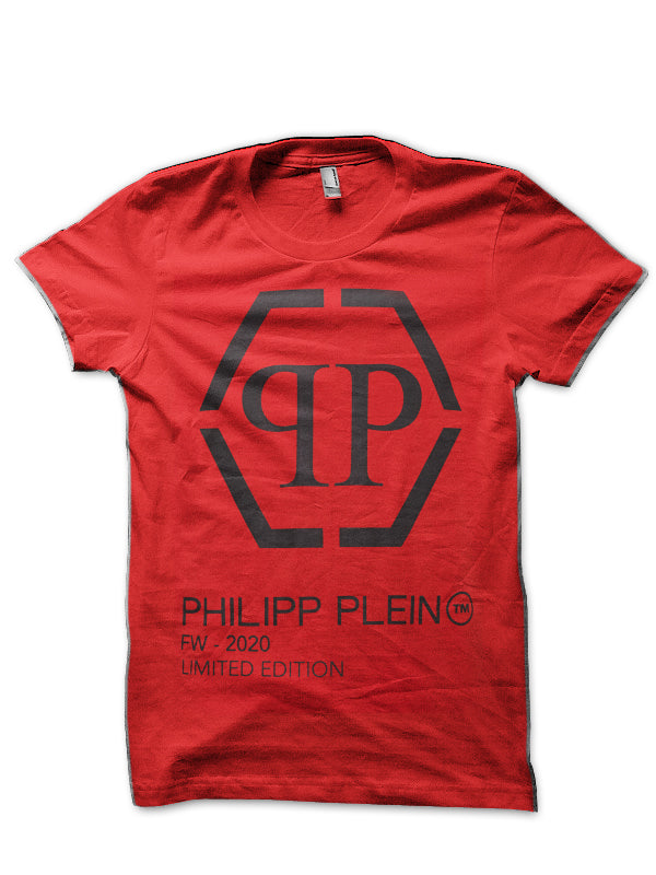 Philipp Plein Red T-Shirt Hoodie, Sweatshirt | PureTeeCo.com