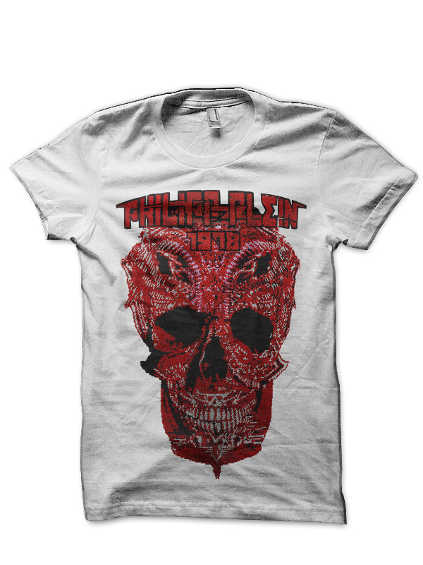 Philipp Plein Skull White T-Shirt Hoodie, Sweatshirt | PureTeeCo.com