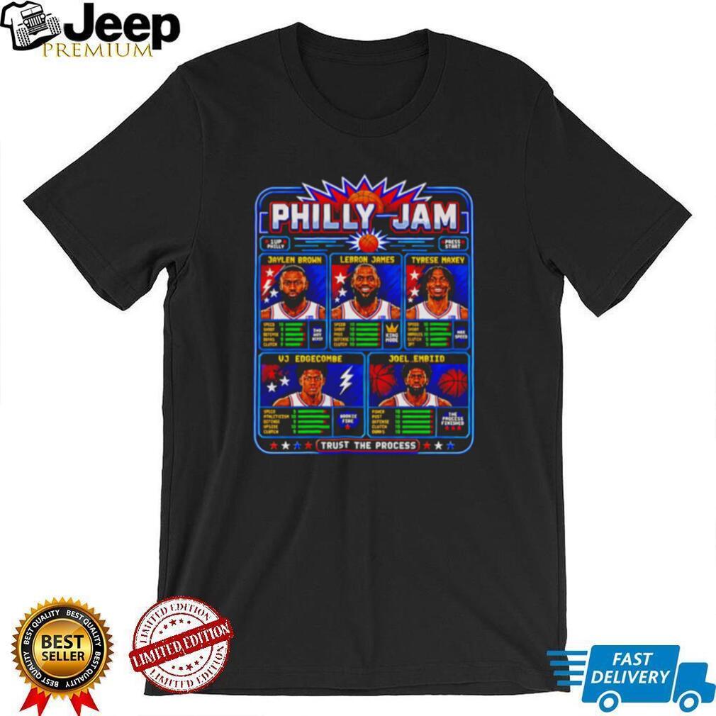 Philly Jam LeBron Jaylen Tyrese Embiid retro basketball shirt