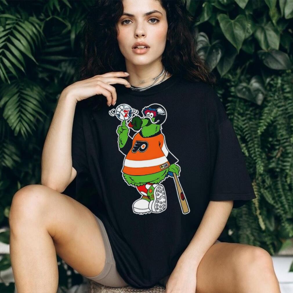 Philly Phanatic parody Philadelphia sports fan art shirt