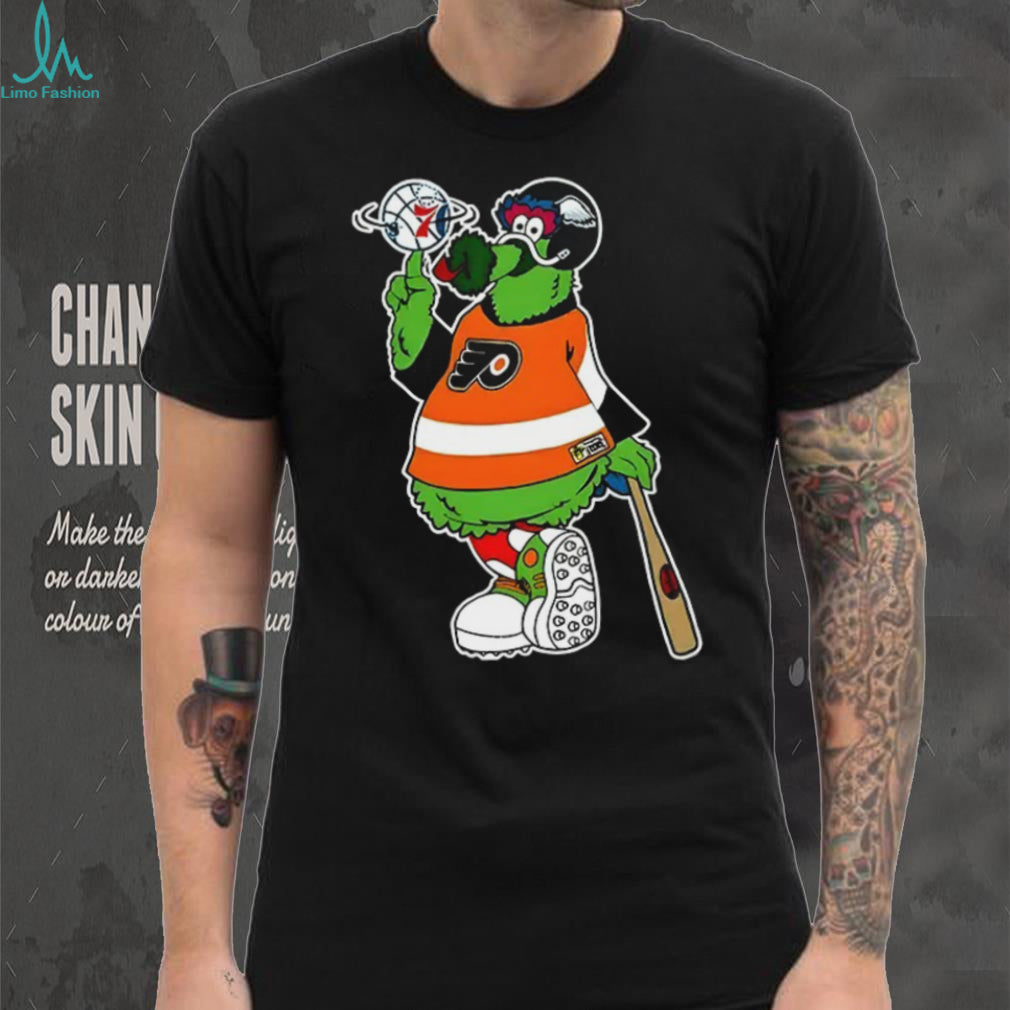 Philly Phanatic parody Philadelphia sports fan art shirt